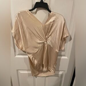 Zara gold satin set size medium